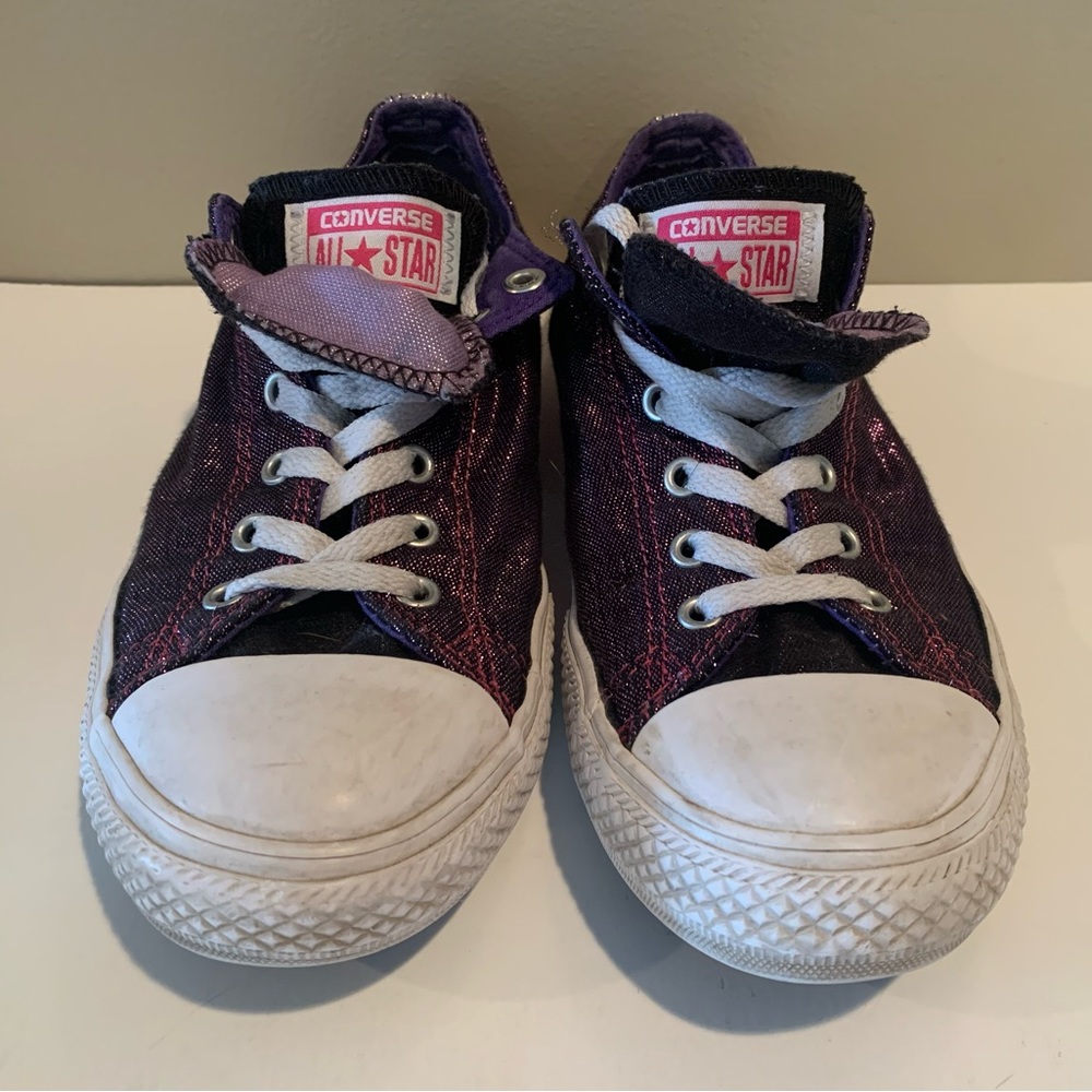 Converse All Stars Low Top Sparkle Shoes Size 5.5